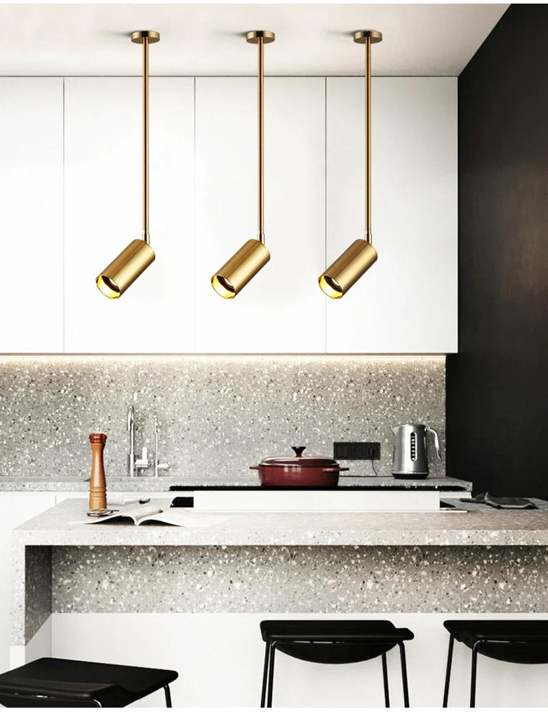 Description Picture 4 of itemSANDYHA Nordic Modern Simple Lighting Style 360 Degree Rotating Spotlight Surface Mounted Gold Ceiling LED Pendant Wall Lamps