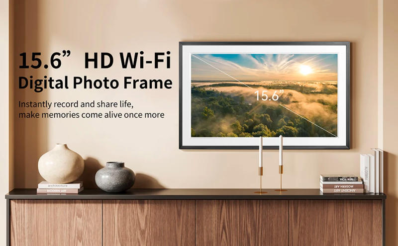 Description Picture 3 of itemFRAMEO Digital Picture Frame- 15.6inch Digital Photo Frame with 1920 * 1080 IPS Touch Screen HD Disply,Built-in 32GB Storage,Wal