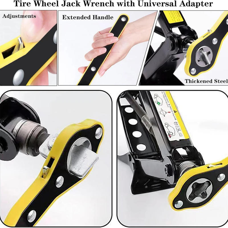 Description Picture 5 of itemUniversal Car Mounted Crank Handle Accessories with Car Tools Jack Handle Lever Labor-saving Wrench Tool