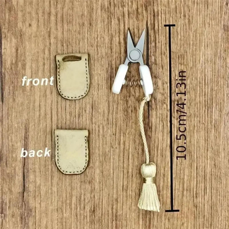 Description Picture 3 of itemMetal Sewing Small Scissor  with Protective Cover Art Mini High Precision Scissor Straight Tip Sewing Supplies DIY