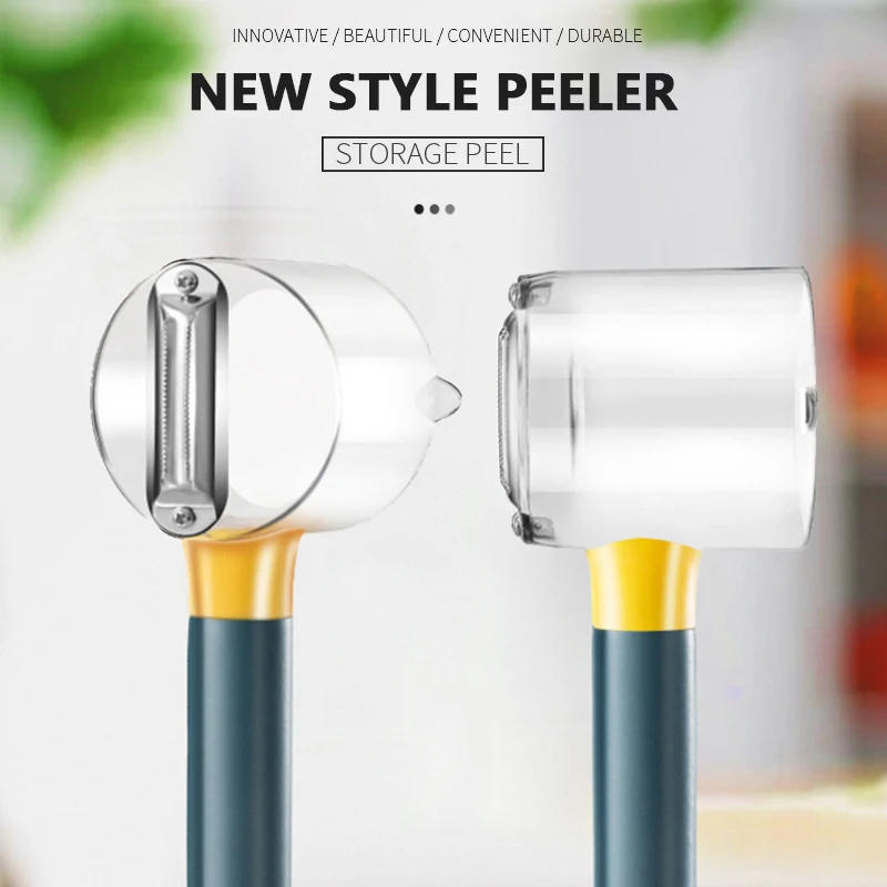 Description Picture 2 of itemUseful Things for Home Manual Peeler WIth Storage Box Kitchen Chopper Multifunctional Cleaning Vegetable Fruit Cutter Potato