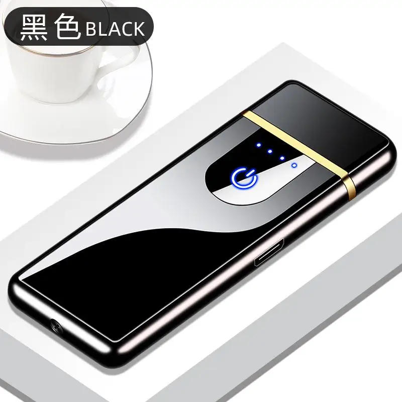 Description Picture 5 of itemUSB Rechargeable Electric Windproof Lighters Metal Lighter Fun Toy for Men Festival Christmas Gifts Smoking Accessories (NO Gas)