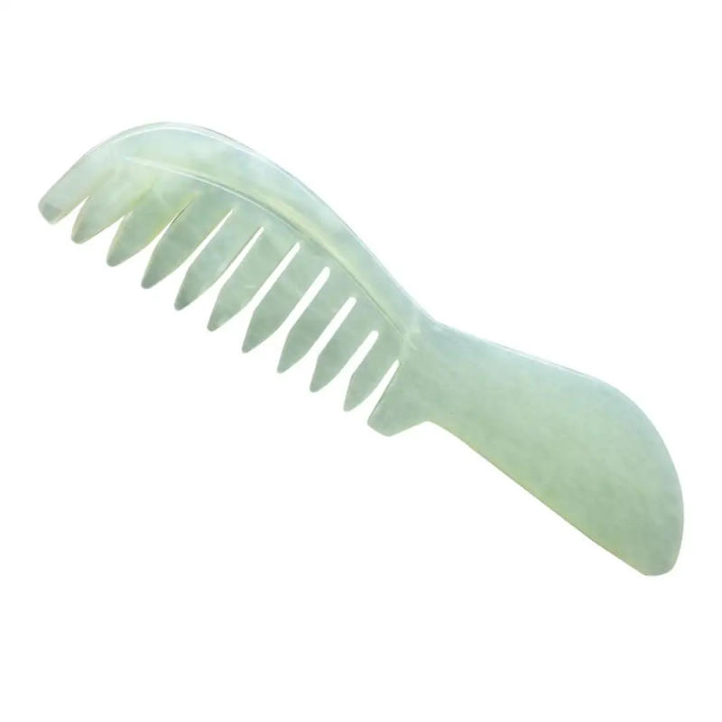 Description Picture 2 of itemJade Combs Natural Massage Comb Guasha Stone Scraping Hair Comb Scalp Care Massage Tool SPA For Relaxation