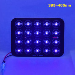 20W UV 395nm ~ 400nm Purple LED + PCB for DIY Lamps Spot Light Floodlight Bulb Curing Aquarium