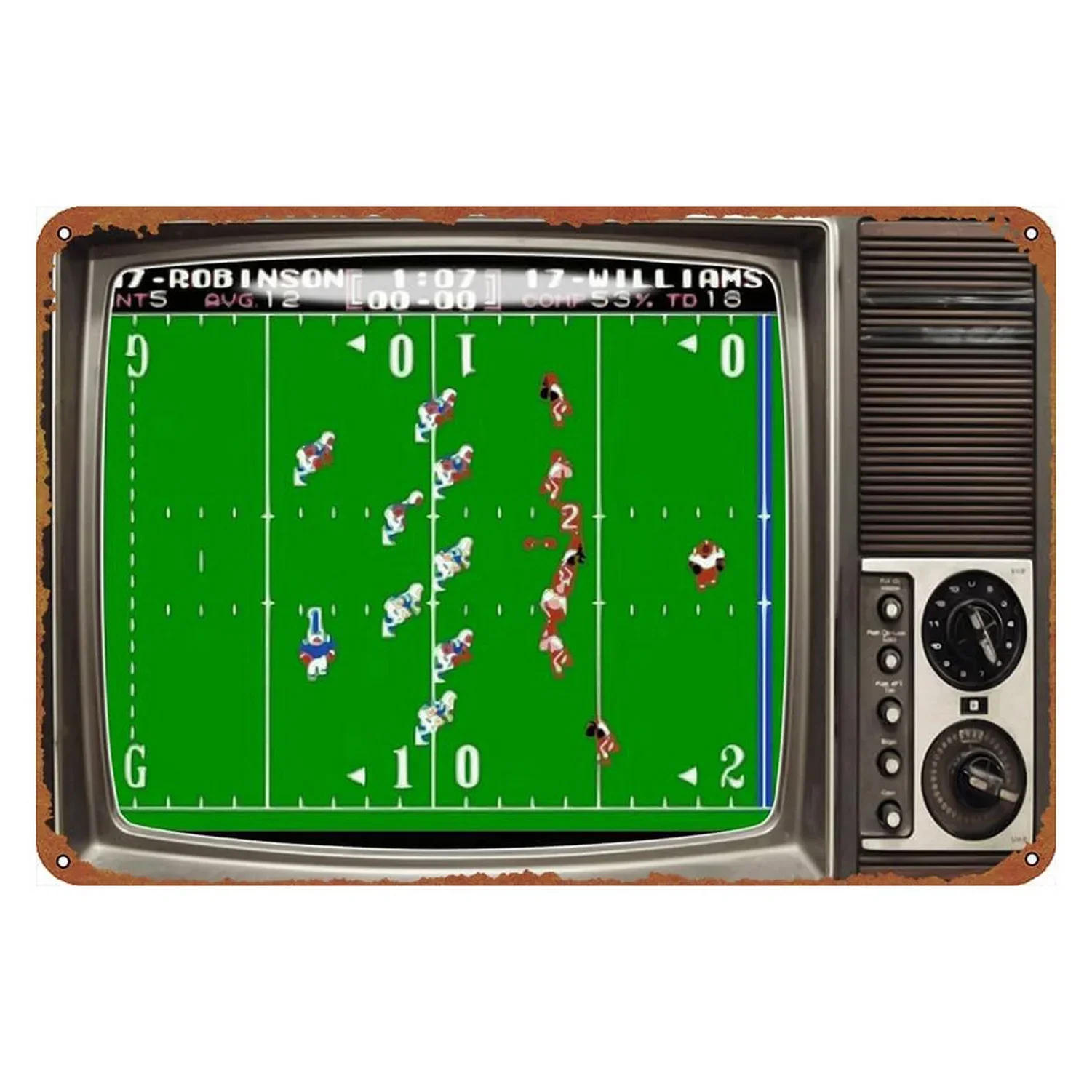 Description Picture 4 of itemAmerican Football Rugby Sport Tin Sign Wall Decor Poster Board Modern Garage Bedroom Wall Plaques Shabby Iron Plate Painting