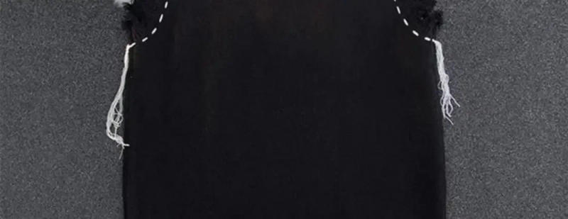 Description Picture 5 of itemKnitted Sweaters for Men Hippie Sleeveless Man Clothes Vest Torn Icon Waistcoat with Holes Classic Over Fit Knit Aesthetic Meme