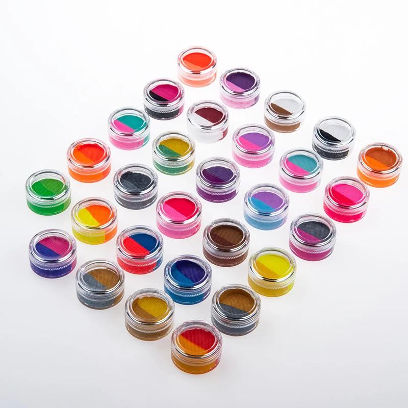 Description Picture 2 of itemWater Based Activated Glow Neon UV Pastel Make Up Graphic Split Cake Eye Liner