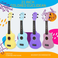 IRIN Ukulele Colour Wooden Guitar Hawaiian Guitar Children's Gifts Beginner Plucked String Four-string Musical Instrument