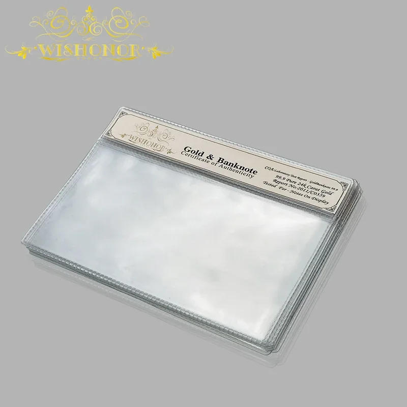 Description Picture 5 of item2024 New Products For High Quality Products Empty New Nice Plastic COA Frame Witch is Used for Gold Banknote