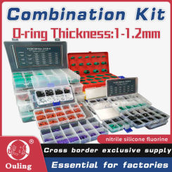 Boxcs1mm Boxcs1.2mm boxed nitrile silicone fluorine rubber repair kit sealing waterproof combination kit gasket o-ring faucet