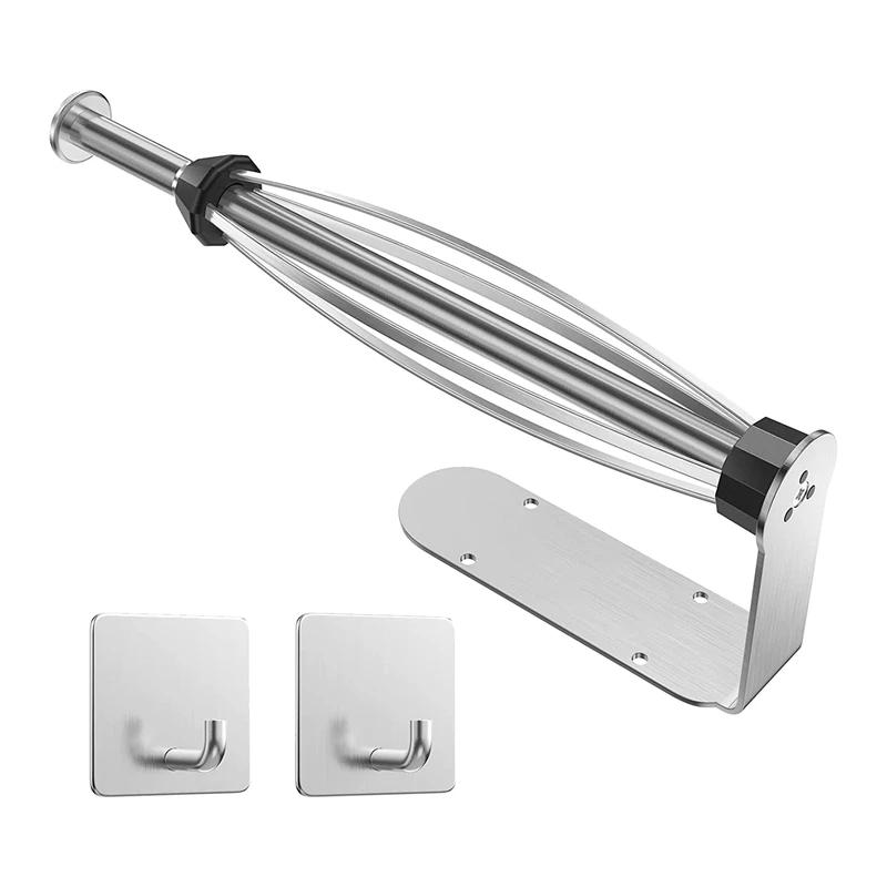 Description Picture 2 of itemPaper Towel Holder Under Cabinet Towel Robe Hooks Under Cabinet Paper Towel Holder Towel Holder For Bathroom Kitchen