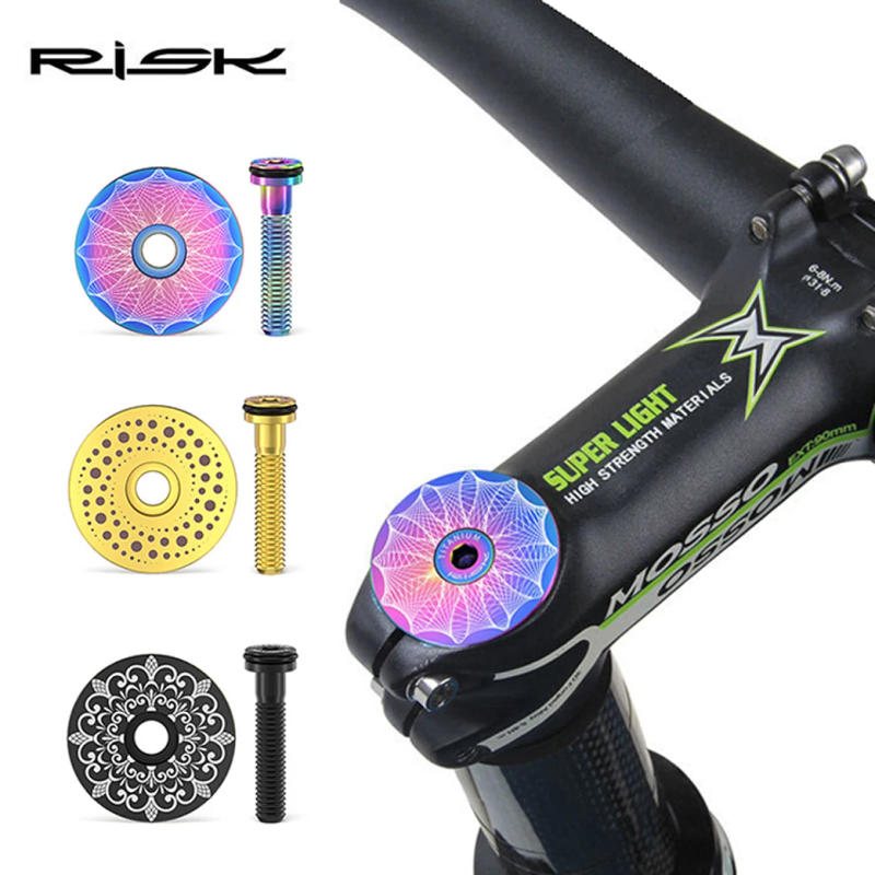 Description Picture 3 of item2025 New SISK Titanium alloy Cap Kit M6*30MM Bicycle Stem Bolts Ultralight Hollow Screw Bicycle Headset Top Cover