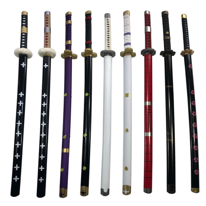 Description Picture 2 of item1:1 Cosplay Sword Roronoa Zoro Katana Role Playing Wa Michi Ichi Samurai Weapon Sword Knife Safety PU Toy Gift 104cm