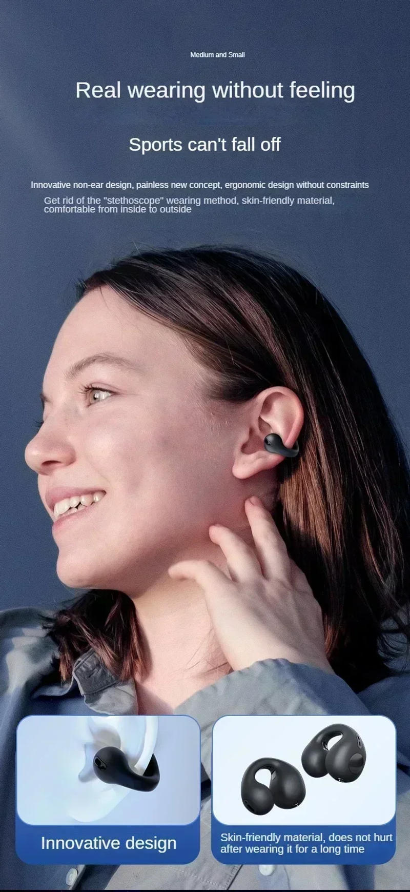 Description Picture 2 of itemWireless Bluetooth 5.3 Earphones Headphones Outdoor Sport Headset With Charging Bin Display HIFI Sound Earbuds for Xiaomi Huawei