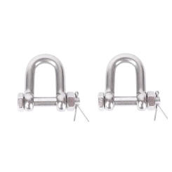 304 Stainless Steel M6 -M25 Dee Shackle Pin Nut Safty Pin Steel Buckle Bolt Anchor Safty DEE Shackle Outdoor Tools