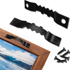 50Pcs Sawtooth Picture Frame Hanging With Screws Black Iron Sawtooth Picture Hangers Heavy Duty For Wedding Pictures