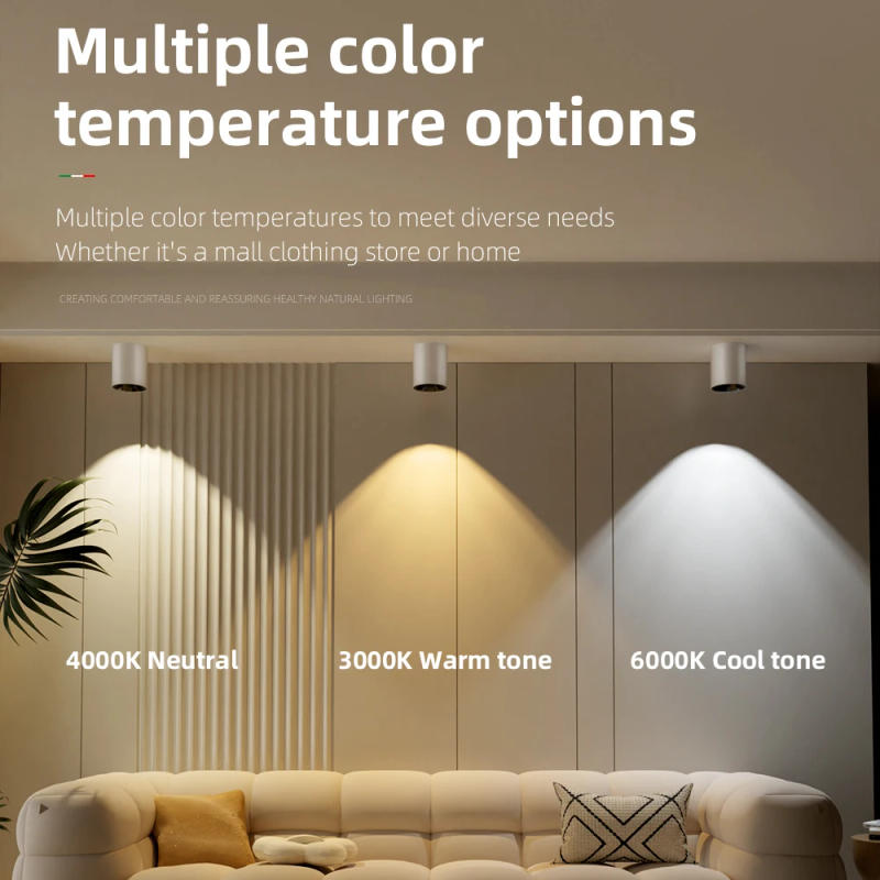 Description Picture 4 of itemLed Spotlights Home Recessed Ceiling Spot Cob Downlight Modern Ceiling Lamp Living Room Lights Bedroom Interior Lustre Fixtures