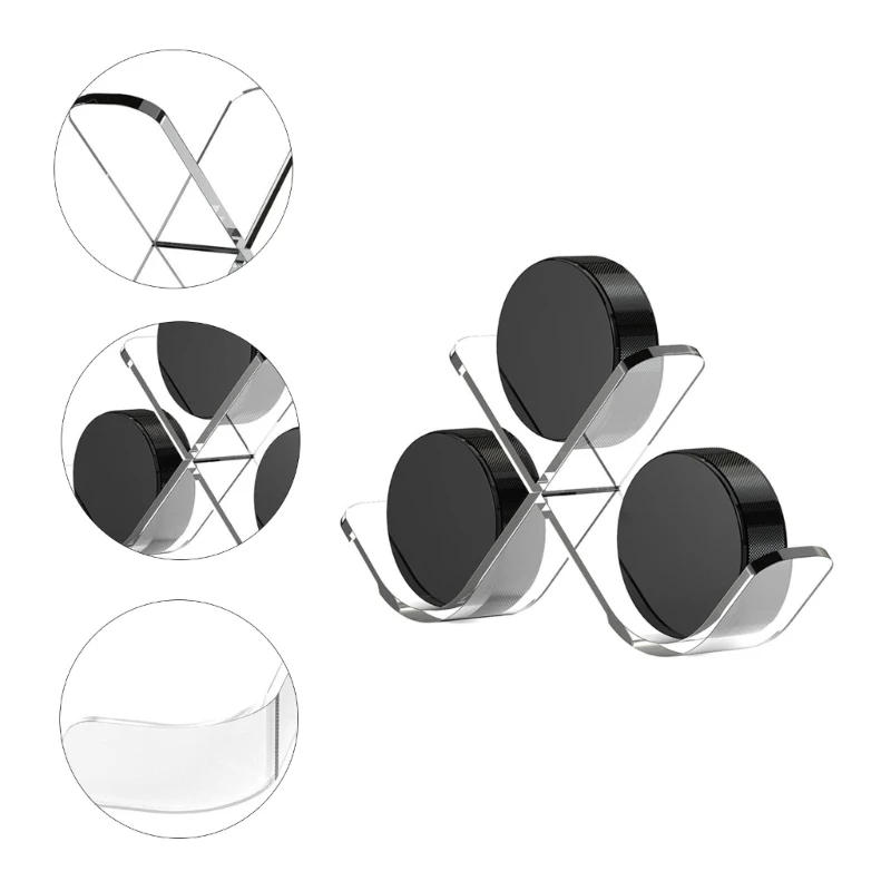 Description Picture 5 of itemClear Hockey Puck Display Case 3 Slots Holder Acrylic Hockey Puck Display Stand for 3 Pucks Hockey Easily to Install