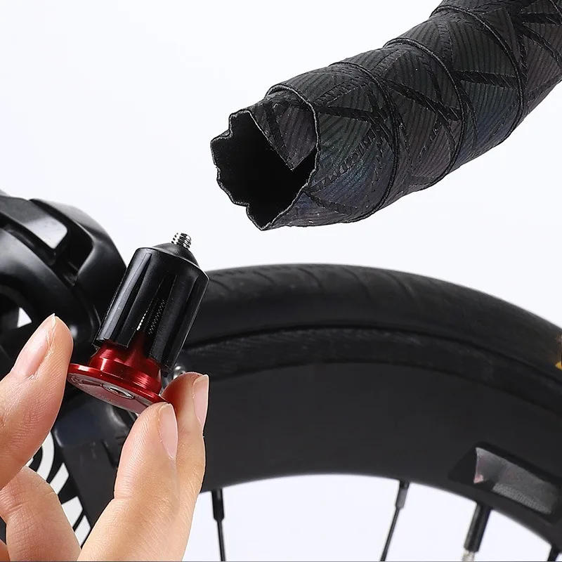 Description Picture 6 of item2PCS Mountain Road Bike Handlebar End Plugs Aluminum Alloy Handle Bar End Cap BMX MTB Bike Grip Cover Bicycle Accessories