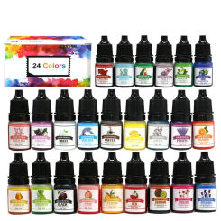 Epoxy Resin Pigment Set Liquid Colorant Candle Dyes Pigment DIY UV Resin Mold Candle Soap Making Coloring Dye Kit Resin Crafts
