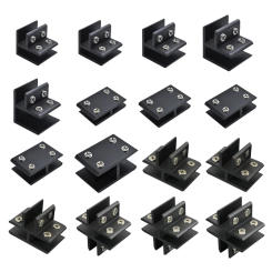 L/T/Cross Type Glass Fixing Clip Connectors Aluminum Alloy Fixed Glass Clamp DropShip