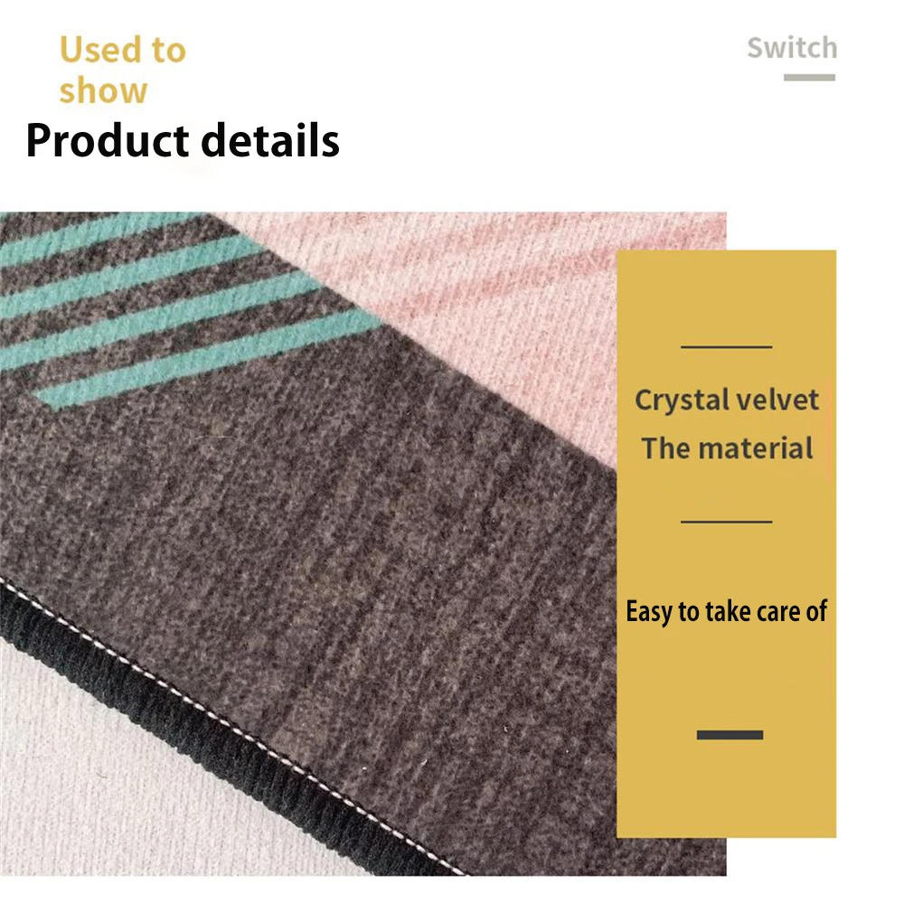 Description Picture 6 of itemKitchen Carpet Mats for Floor Bedroom Living Room Long Strip Rug Hallway Soft Washable Carpet Anti Slip Bathroom Entrance Mat