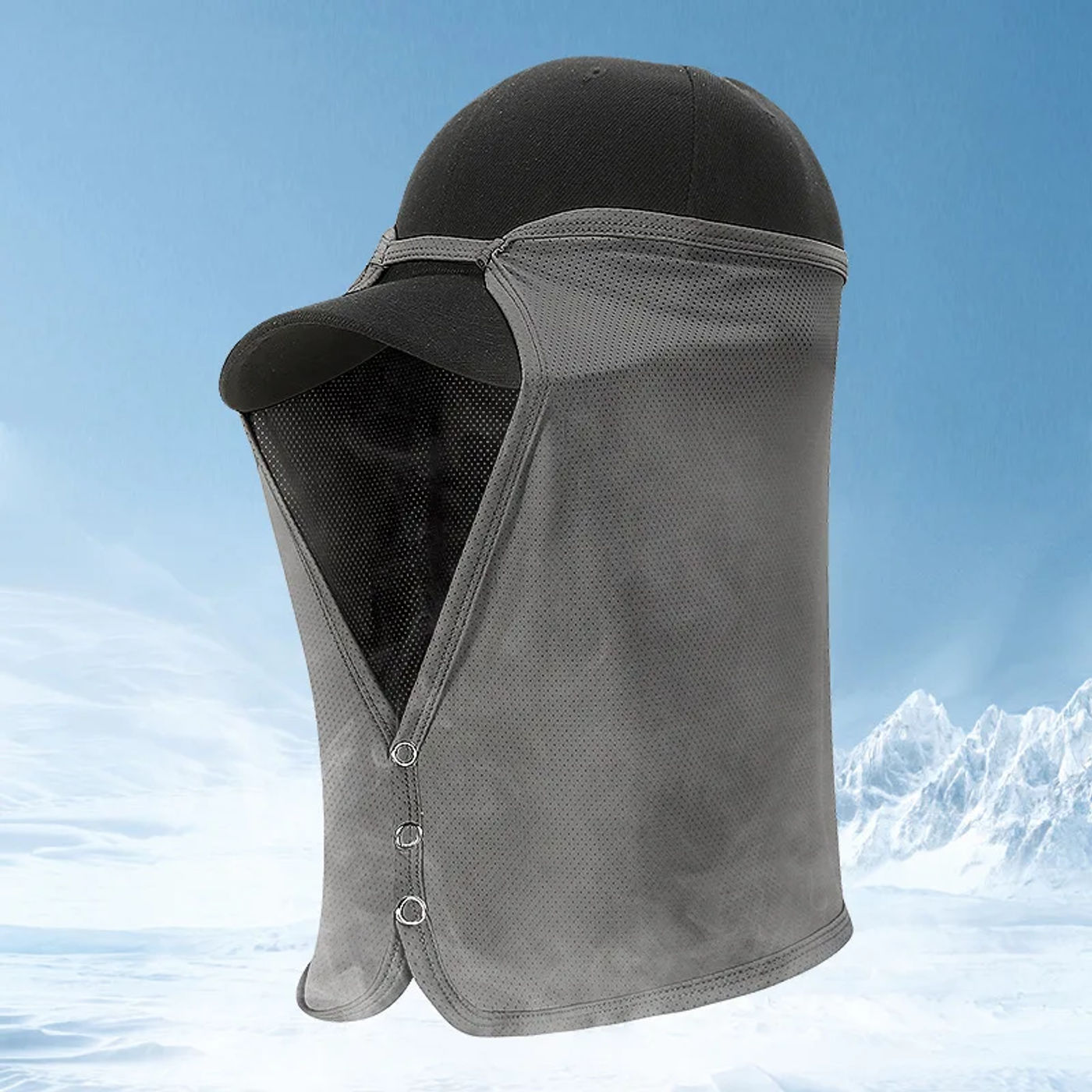 Description Picture 6 of itemQuick Drying Fishing Cap Face Neck Sunshade Masks Cap UV Protection Visor Headwear for Outdoor Sport Golf Hiking Veil Travel Hat
