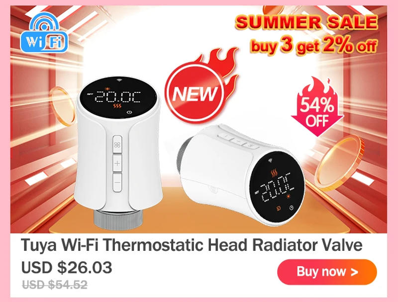 Description Picture 6 of itemThermostatic Radiator Valve Adapters Smart Tuya Zigbee WiFi Radiator TRV Adaptor Valve For M30*1.5/M28*1.5 TRV602/TRV604/TRV601