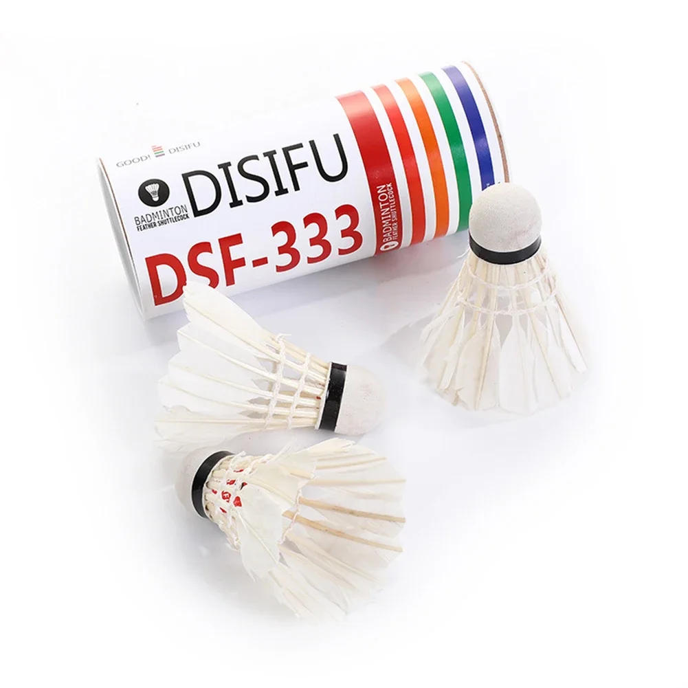 Description Picture 6 of item3/6Pcs High Quality Badminton Hard Ball Head Duck Feather Badminton Shuttlecock Badminton Ball