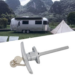 T-Shaped Handle Lock Garage Door Lock Zinc Alloy Anti-theft Lock For Hardware Lock Mechanisms T Handle Rear Campervan