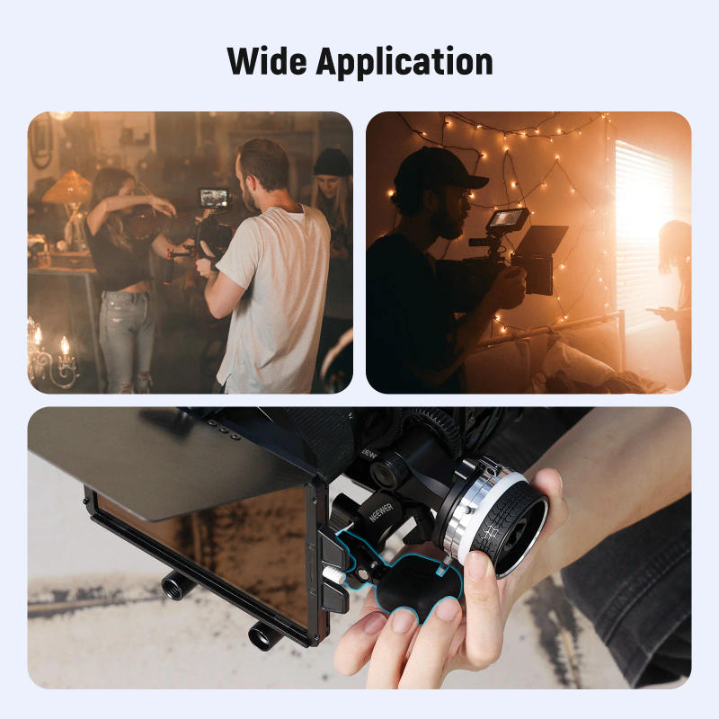 Description Picture 2 of itemNEEWER Follow Focus Palm Support with 15mm Rod Clamp for PG001 PG003 Compatible with SmallRig Follow Focus