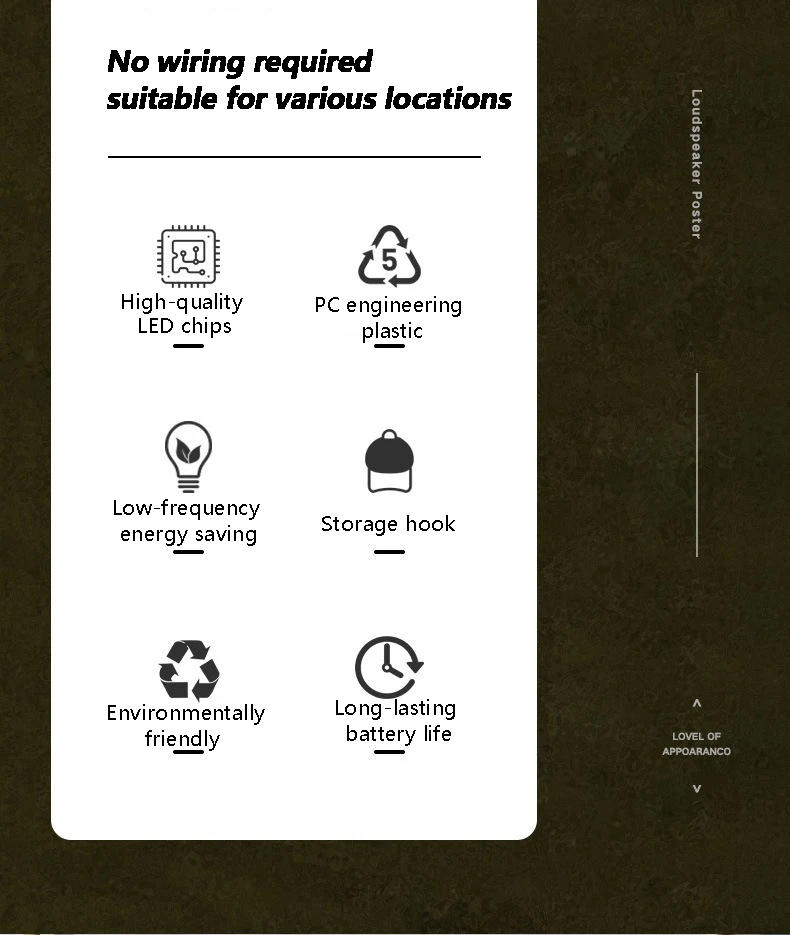 Description Picture 3 of itemLamp with battery super bright portable magnetic work lantern emergency camping reading tent  batery lights