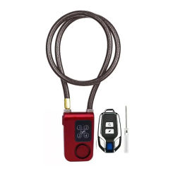Smart Alarm Lock Anti-Theft Chain For Bike Gate APP Wireless Remote Control Blue Electric Door Spiral Four-digit Passwords