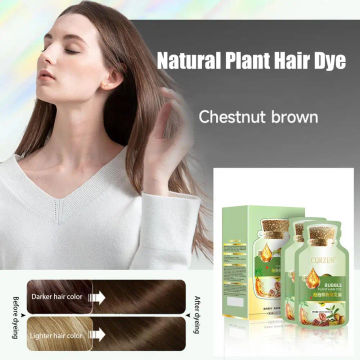 10pcs Bubble Natural Plant Hair Dye Shampoo Long-lasting Hair Color Convenient And Effective Hair Coloring products
