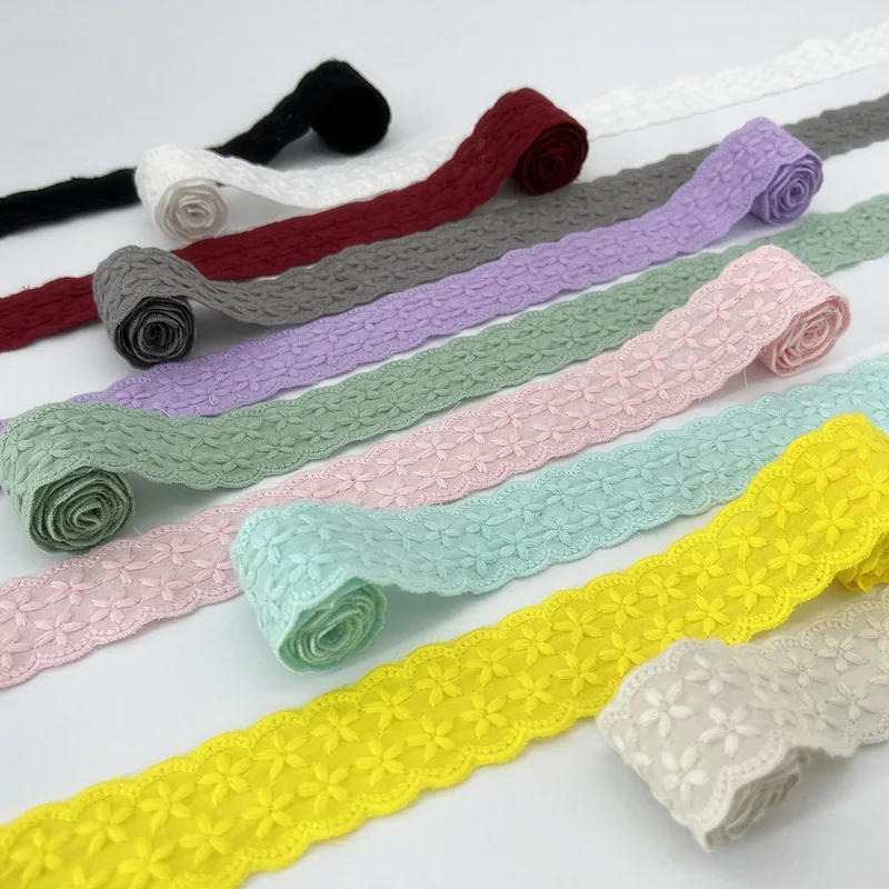 Description Picture 2 of itemLace Fabric  Yards Multicolour 3cm Star  Lace Skirt Children's Lolita Skirt Cuff Collar Black Craft Ribbon Trim Sewing Cotton