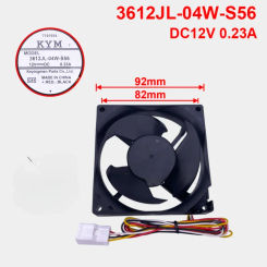 For Mitsubishi refrigerator fan motor parts 3612JL-04W-S56 DC12V