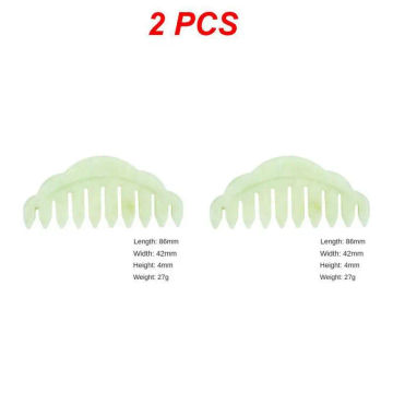 1~5PCS Jade Comb Women's Head Care Massage Smooth Green Phoenix Jade Massage Comb Jade Massage Comb