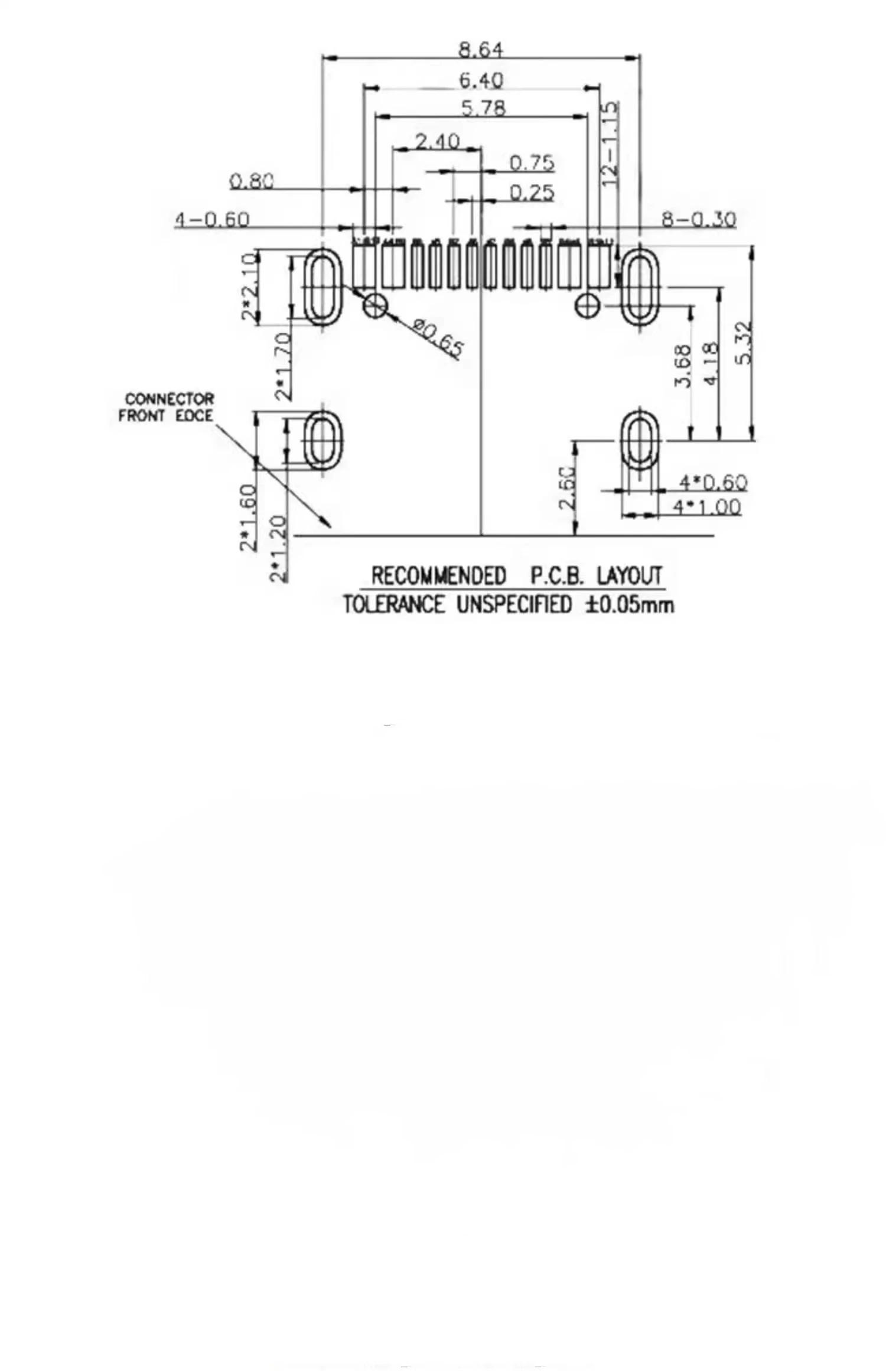 Description Picture 6 of item5PCS USB3.1 interface TYPE-C female seat 16PIN blue/orange/purple/green/black/white rubber core, four-foot plug board