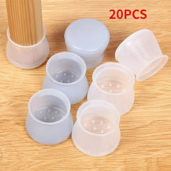 20pcs Silicon Chair Leg Protectors Socks Table Feet Pad Floor Protection Furniture Chiar Leg Cup Protect Floors from Scratches
