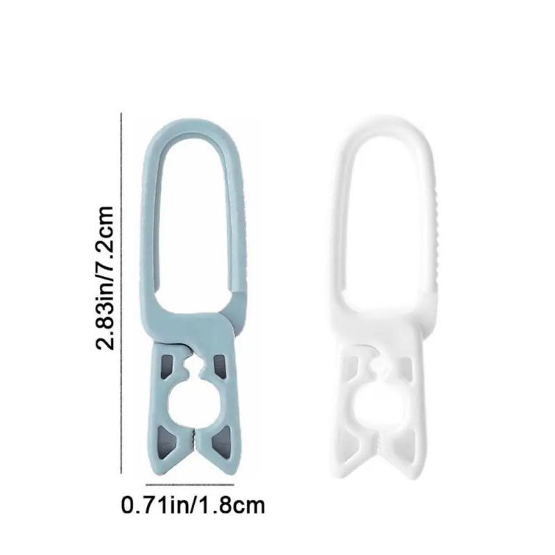Description Picture 2 of item10 Pcs Portable Plastic Clothes Pegs White/Grey Windproof Washing Pegs Small Clothing Clip for Household