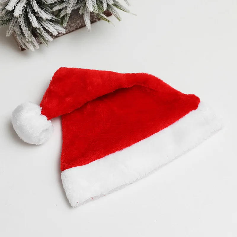 Description Picture 3 of itemNew Year 4 Colors Adult Santa Hat Christmas Props Pink Hat Personalized Hat Santa Christmas Party X-Mas FestiveParty Decorations