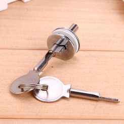 Iron Drawer Lock Zinc Alloy Desk Cabinet Locks Bright Chrome Multi-function Practical Portable Durable Hardware Accessories