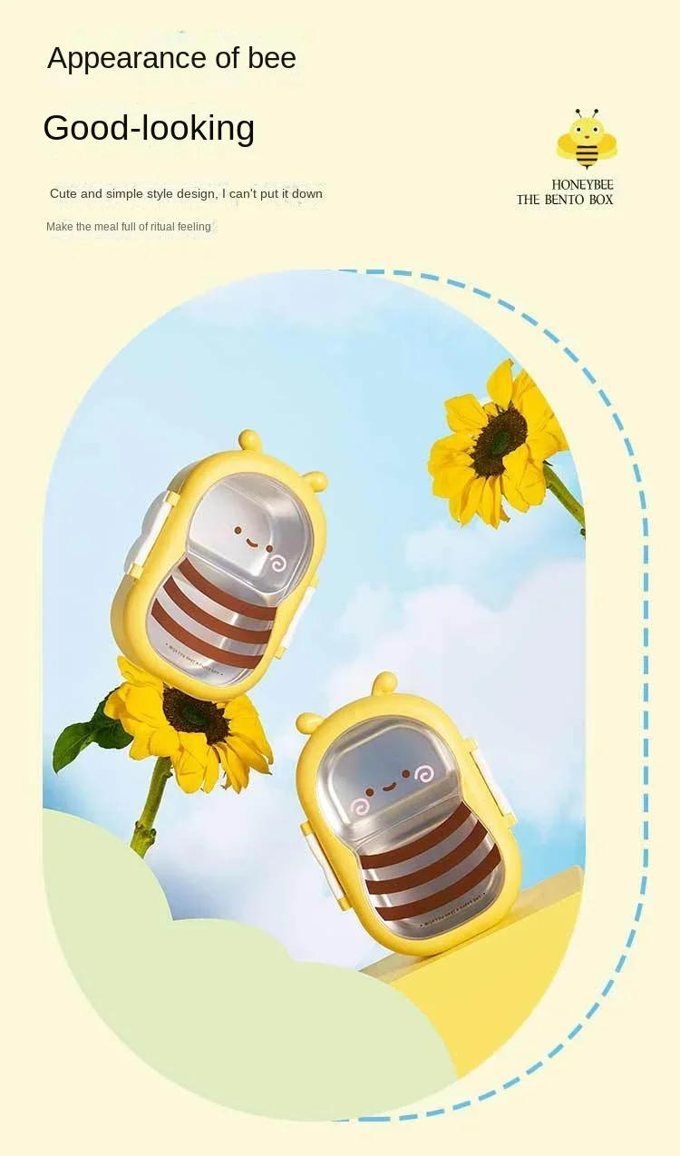 Description Picture 4 of itemOuting Tableware Portable Stainless Steel Lunch Box Baby Child Student Outdoor Camping Picnic Food Container Bento Box