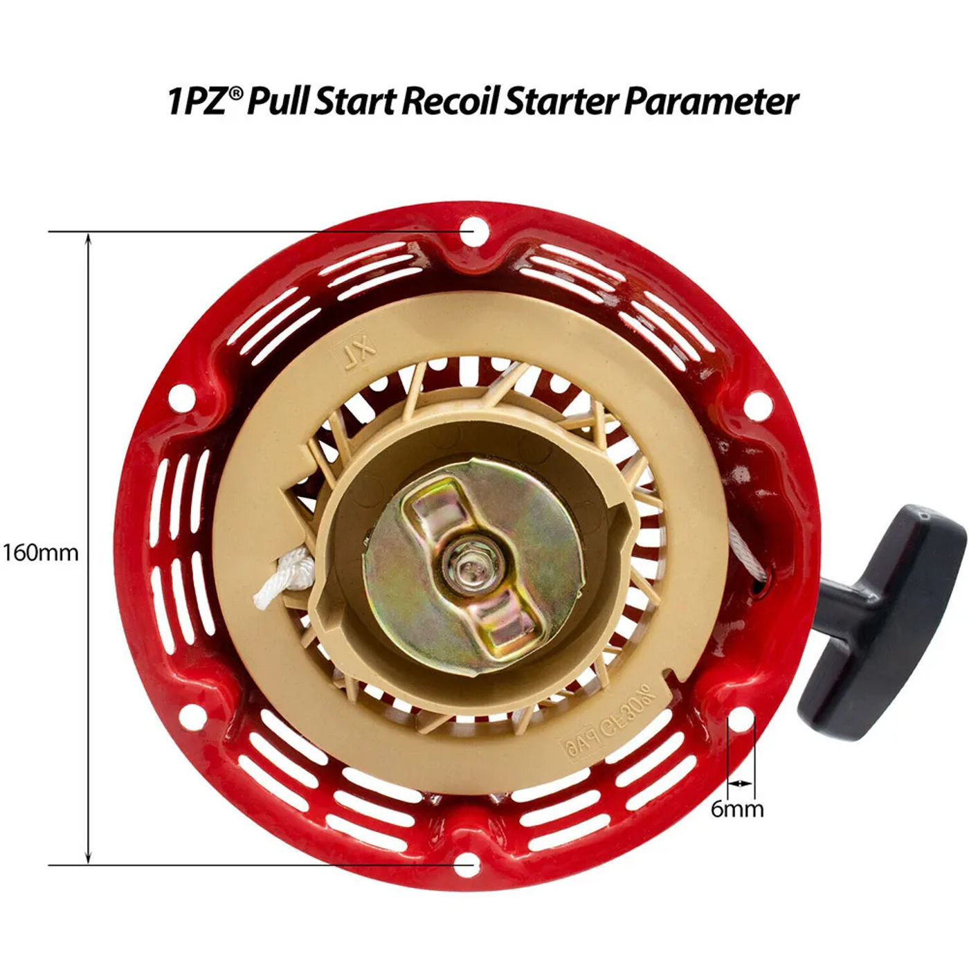 Description Picture 6 of item1PC Pull Start Starter Recoil Cup 4HP 5.5HP 6.5HP For Honda GX120 GX160 GX168 GX200 Generator Engines Lawn Mower Parts