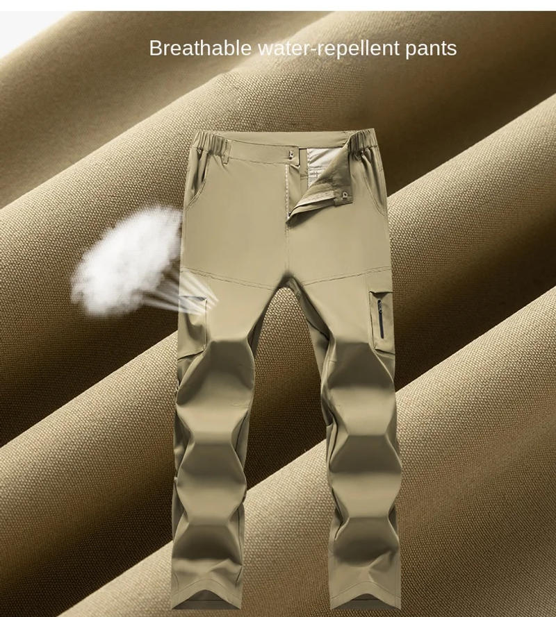 Description Picture 5 of itemOutdoor quick drying pants men's summer thin breathable assault pants loose hiking and mountaineering pants waterproof pants