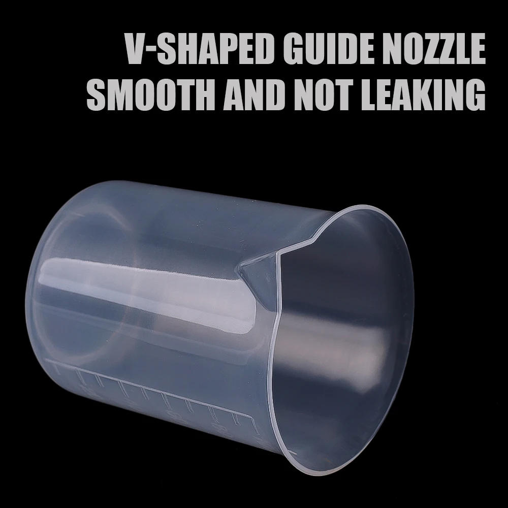 Description Picture 3 of itemWholesale 100ml Measuring Cup Transparent Plastic Scale Beaker Cups Lab Chemical Laboratory Container Jugs Kitchen Baking Tool