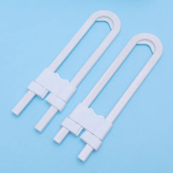 Pack of 4 Child Safety Cabinet Latches For Baby Safe Closet Kitchen Door U-Shaped Lock