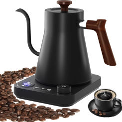 Electric Gooseneck Kettle 900ML Hand Brew Coffee Pot Smart Teapot Temperature Control Pot Rapid Heating Kettle 110v/220v