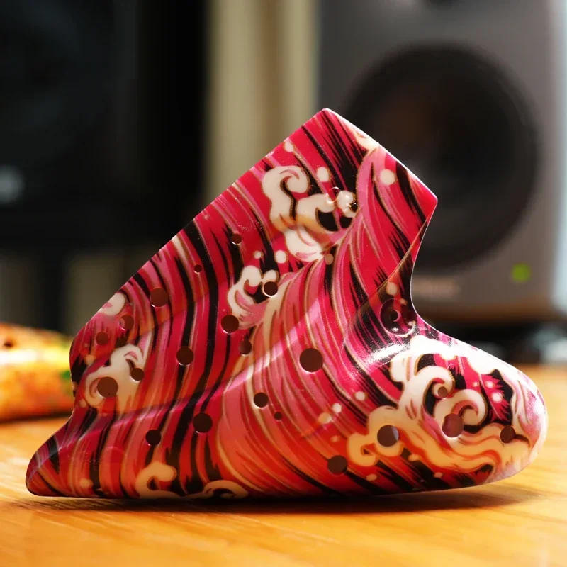 Description Picture 5 of itemLuxury Triple Ocarina Flute Alto C Key Professional Ocarina Rare Orff Music Instrument Beginner Music Flute with Accessorie Gift