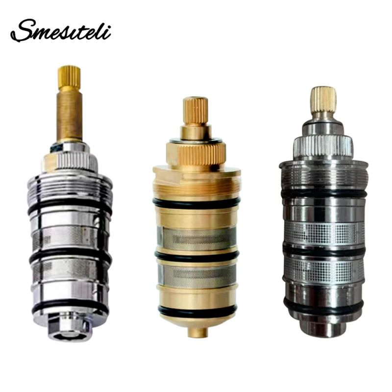 Description Picture 2 of itemBrass Thermostatic Shower Cartridge Replacement Control Temperature Of Bathroom Shower Tap Valve Spare Repair Kit